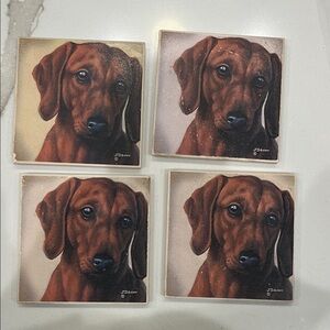 Dachshund Coasters Set